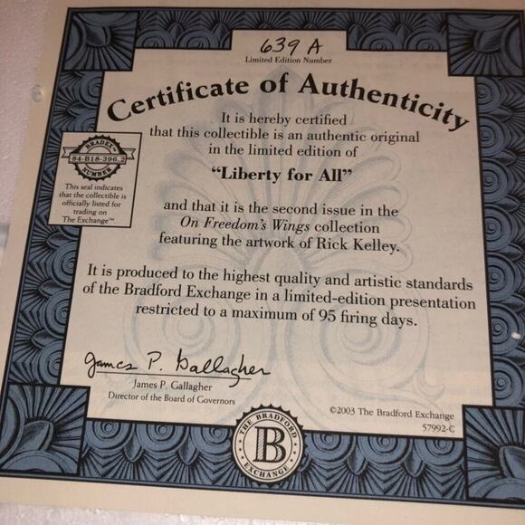 Bradford Exchange Eagle Plate 639A collectible collectors edition Nature birds - Picture 4 of 4